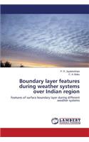 Boundary layer features during weather systems over Indian region