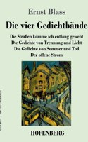 vier Gedichtbände