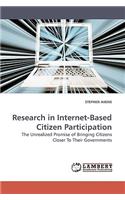 Research in Internet-Based Citizen Participation