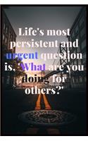 What are you doing for others
