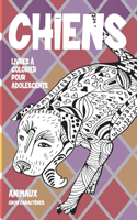 Livres à colorier pour adolescents - Gros caractères - Animaux - Chiens