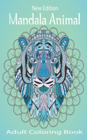 New Edition Mandala Animal Adult Coloring Book