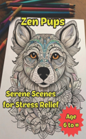 Zen Pups: Serene Scenes for Stress Relief