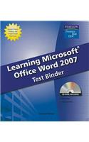Learning Microsoft Office Word 2007 Test Binder