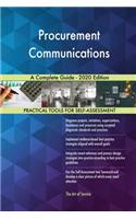 Procurement Communications A Complete Guide - 2020 Edition