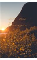 2019 - 2020 Planner: August 2019 - June 2020 Daily Planner with Calendar Dates, Warm Sunset Cover