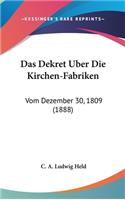 Das Dekret Uber Die Kirchen-Fabriken