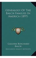 Genealogy Of The Balch Families In America (1897)