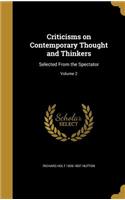 Criticisms on Contemporary Thought and Thinkers