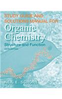 Study Guide and Solutions Manual for Organic Chemistry