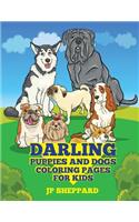 Darling Puppies and Dogs Coloring Pages for Kids