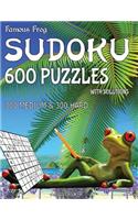 Famous Frog Sudoku 600 Puzzles With Solutions. 300 Medium and 300 Hard