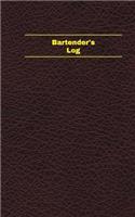 Bartender's Log (Logbook, Journal - 96 pages, 5 x 8 inches): Bartender's Logbook (Deep Wine Cover, Small)