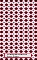 Red Retro Squares Journal Notebook