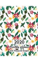 2020 Monthly Planner and Password Keeper