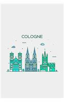 Cologne Minimalist Travel Notebook [Lined] [6x9] [110 pages]