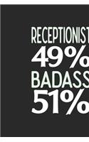 Receptionist 49 % BADASS 51 %