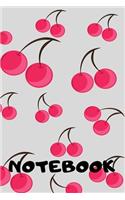 Notebook: cherry notebook 120 white paper lined for writing - Black Math, Physics, Science Exercise BookFor Students, Kids, Teens, Boys, Girls