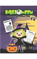 Halloween Coloring and Activity Book Ages 3-8