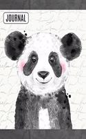 Big Fat Bullet Style Journal Notebook Inky Panda Bear: Huge Dot Grid Book For Journaling Over 300 Numbered Pages(2 Nature)