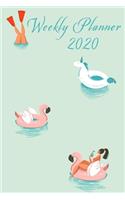 Weekly Planner 2020: 140 Pages - 6 x 9 - Calender, Organizer, Weekly Planner, Monthly Planner, Schedule, School Planner and Student Planner for 2020 - Year, Months, Week