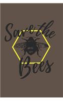 Save The Bees: Novelty Bee Notebook Pun For Beekeepers