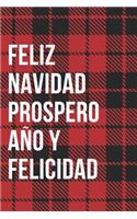 Feliz Navidad Prospero Ano Y Felicidad Notebook Journal