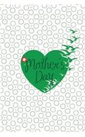 Mothers Day Notebook, Blank Write-in Journal, Dotted Lines, Wide Ruled, Medium (A5) 6 x 9 In (White)