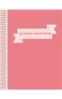 Hexagonal Graph Paper: Notebook in Shades of Pink