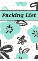 Packing List: Packing List Checklist Manifesto Trip Planner Vacation Planning Adviser Itinerary Travel Diary Planner Organizer Budget Notes size 6*9 inches 95 Pag(4 Trip Planner)