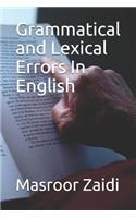 Grammatical and Lexical Errors in English