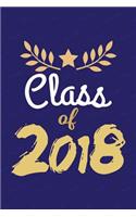 Class of 2018: Grad Lined Journal Notebook