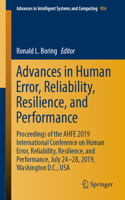 Advances in Human Error, Reliability, Resilience, and Performance