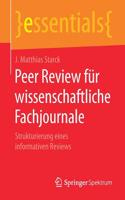 Peer Review Für Wissenschaftliche Fachjournale