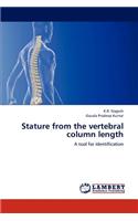 Stature from the vertebral column length