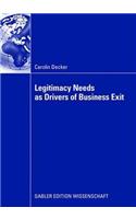 Legitimacy Needs as Drivers of Business Exit