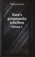 Kant's gesammelte schriften