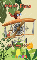 Unique Plane Coloring Book women