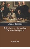 Reflections on the decline of science in England: Original Text