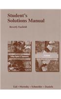 Student Solutions Manual for College Algebra and Trigonometry and Precalculus