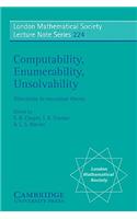 Computability, Enumerability, Unsolvability: Directions in Recursion Theory