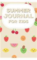 Summer Journal For Kids: Drawing and Writing Journal, Trendy Summer Memories Story Paper, Vacation Notebook