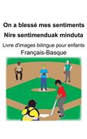 Français-Basque On a blessé mes sentiments/Nire sentimenduak minduta Livre d'images bilingue pour enfants