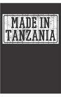 Notebook 6x9 120 Pages: College Ruled Tanzania Tanzanian Roots