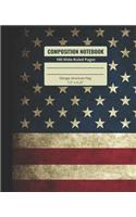 Vintage American Flag Composition Notebook