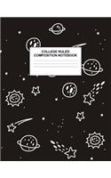 College Ruled Composition Notebook: Cute Blank Lined Journal to Write In with White Paper Rule Pages for School Subject and Writing Pad: Design Code A4 3572