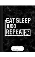 Eat Sleep Judo: Composition Notebook College Ruled 93/4 x 71/2 100 Sheets 200 Pages For Writing