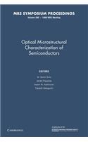 Optical Microstructural Characterization of Semiconductors: Volume 588