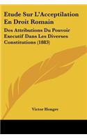 Etude Sur L'Acceptilation En Droit Romain