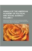 Annals of the American Academy of Political and Social Science (Volume 4)